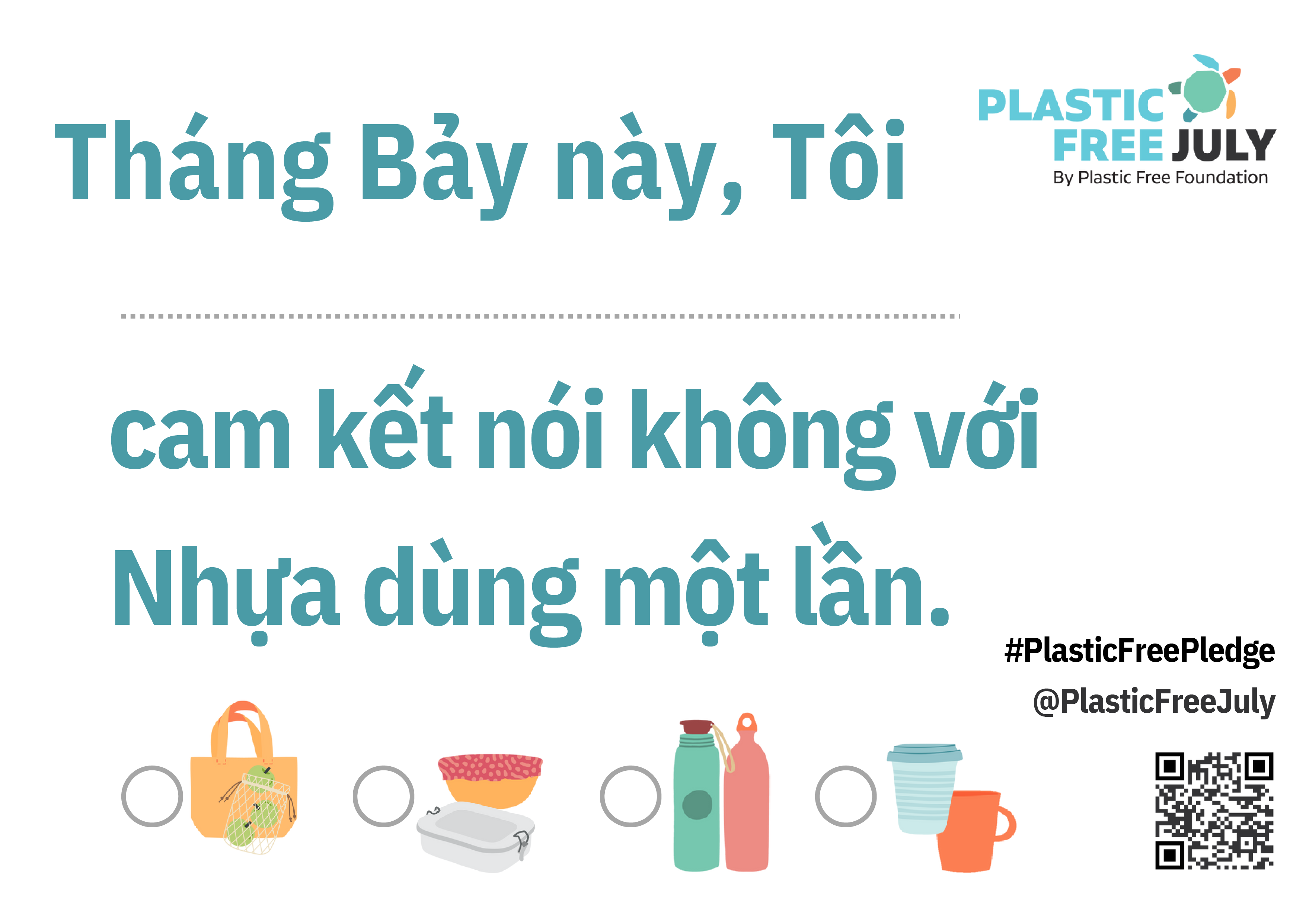 “Tháng 7 không nhựa sử dụng một lần”